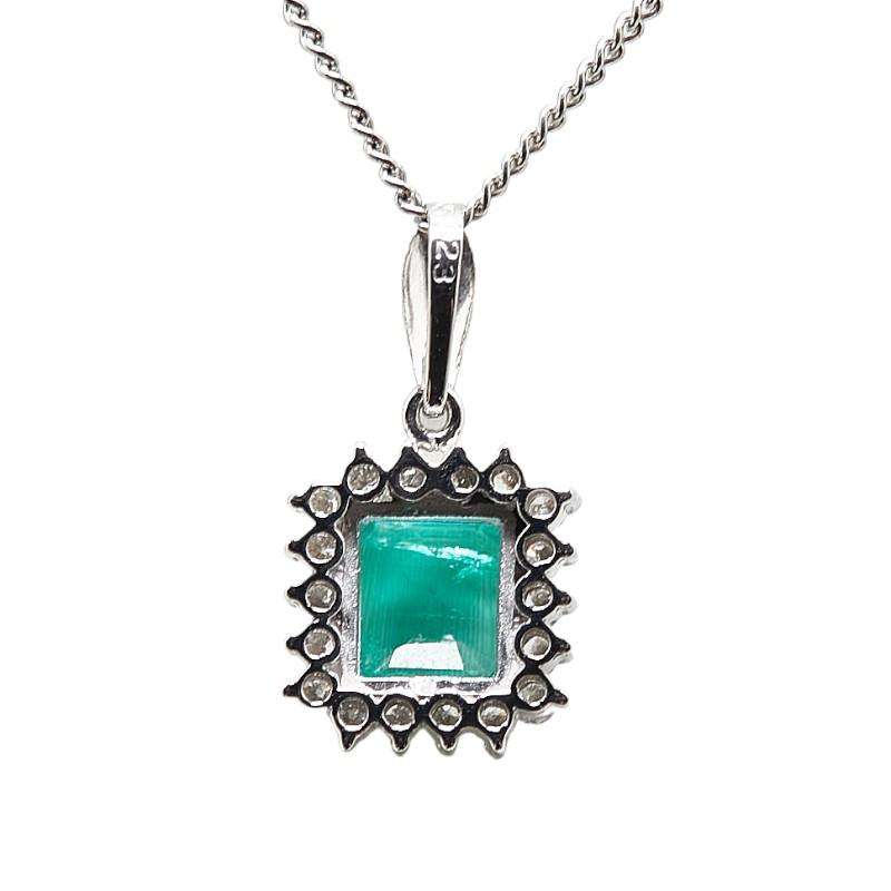 Pt900 プラチナ Pt850 プラチナ エメラルド0.65ct ダイヤ0.23ct  