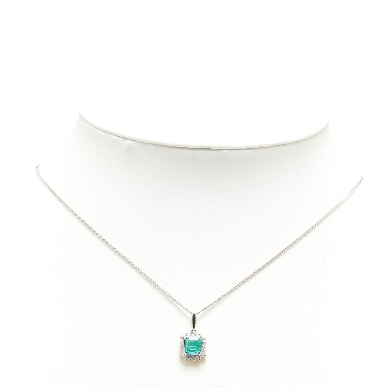 Pt900 プラチナ Pt850 プラチナ エメラルド0.65ct ダイヤ0.23ct  