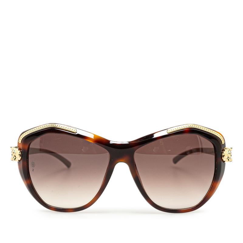 Cartier カルティエ パンテール サングラス ブラウン Cartier カルティエ パンテール サングラス ブラウン