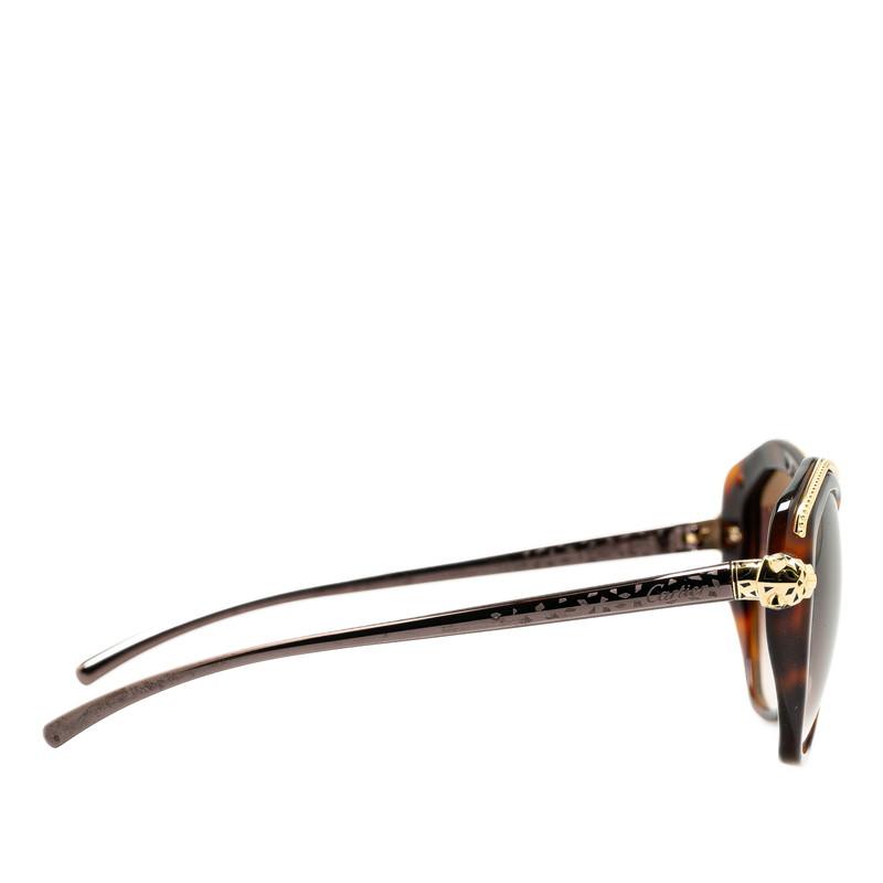 Cartier カルティエ パンテール サングラス ブラウン Cartier カルティエ パンテール サングラス ブラウン