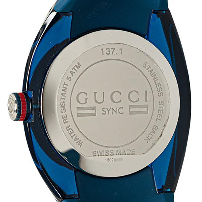 GUCCI（グッチ） SYNC シンク ブルーダイヤル 腕時計 137.1 クオーツ