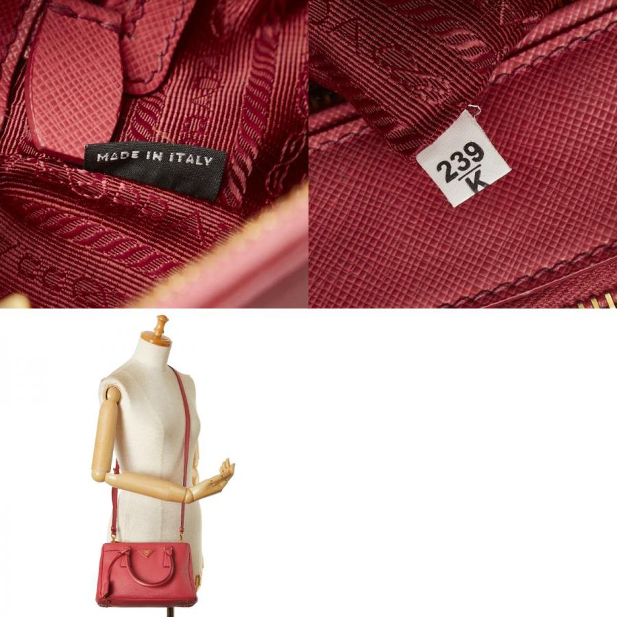 ずんさんさま　PRADA プラダ　ハンドバッグ　サフィアーノ　ガリレア　三角ロゴ プラダ サフィアーノ ガレリア 2way ハンドバッグ 三角ロゴ