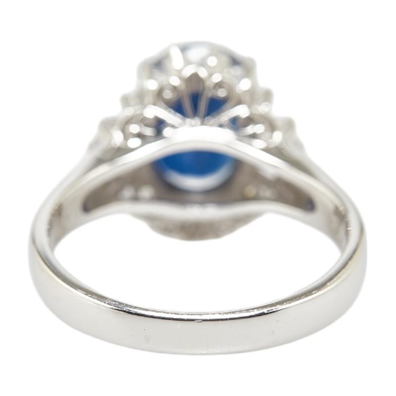 Pt900 プラチナ サファイア2.46ct ダイヤ0.36ct リング 指輪 