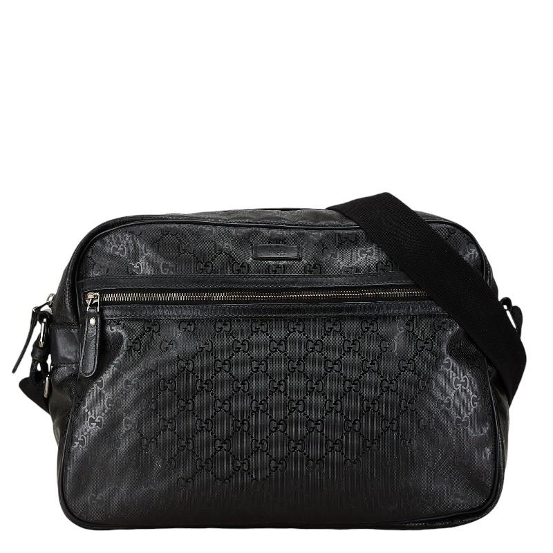 GUCCI グッチ GGインプリメ ショルダーバッグ 211107 ブラック PVC 