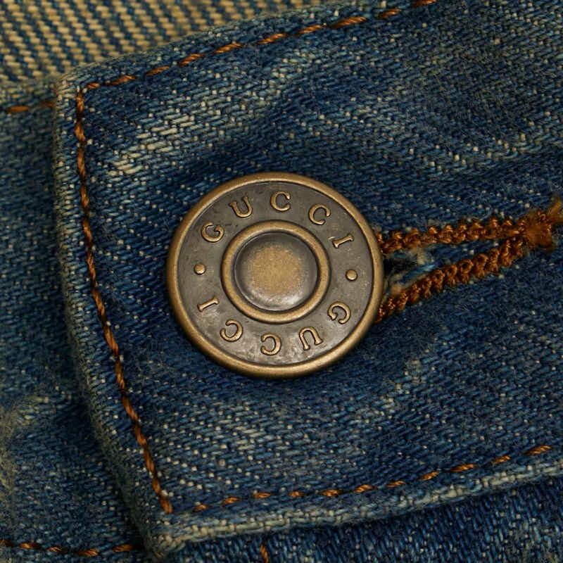GUCCI（グッチ） XD836 シンボルテーパード デニムパンツ 408637