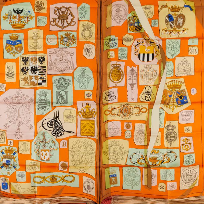 HERMES（エルメス） カレ90 CHIFFRES ET MONOGRAMMES-ANNEE 1886 図面