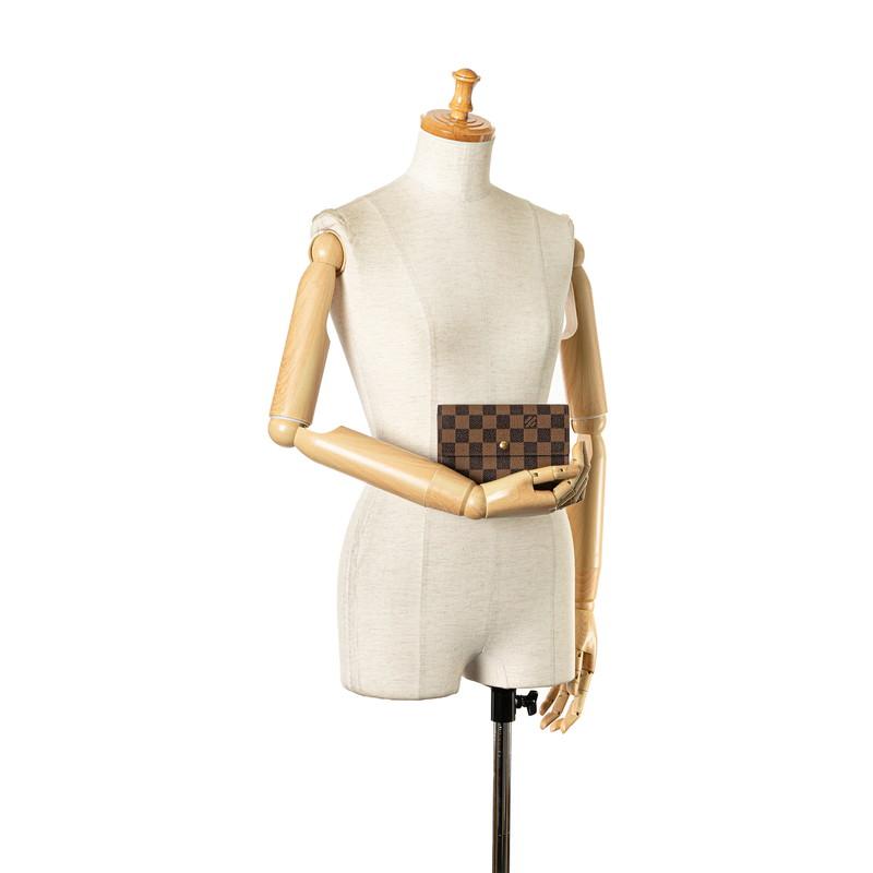 LOUIS VUITTON ルイ ヴィトン ダミエ エベヌ ポルト トレゾール  