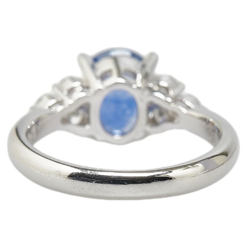Pt900 プラチナ サファイア2.33ct ダイヤ0.37ct リング 指輪 