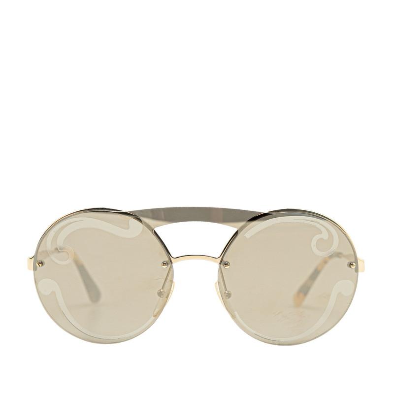 美品★保証書付★PRADA プラダ ラウンドサングラス 中古・古着通販】PRADA (プラダ) サングラス ブラウン サイズ