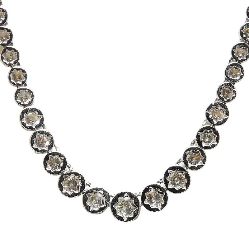 Pt900 プラチナ ダイヤ5.02ct テニスチェーン ネックレス レディース  