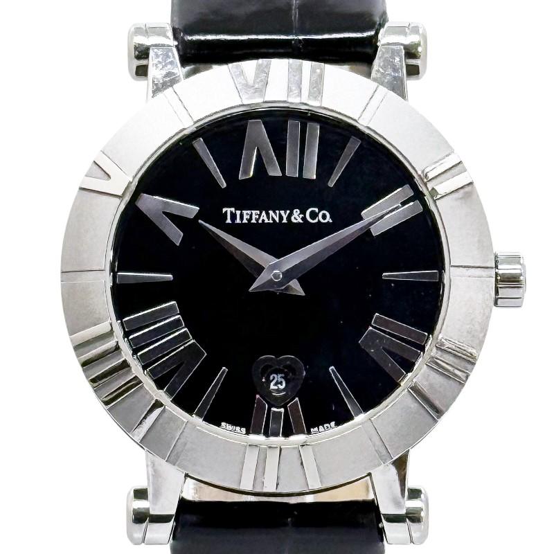 TIFFANY&Co. ティファニー アトラス 腕時計 Z1300 クオーツ ブラック  