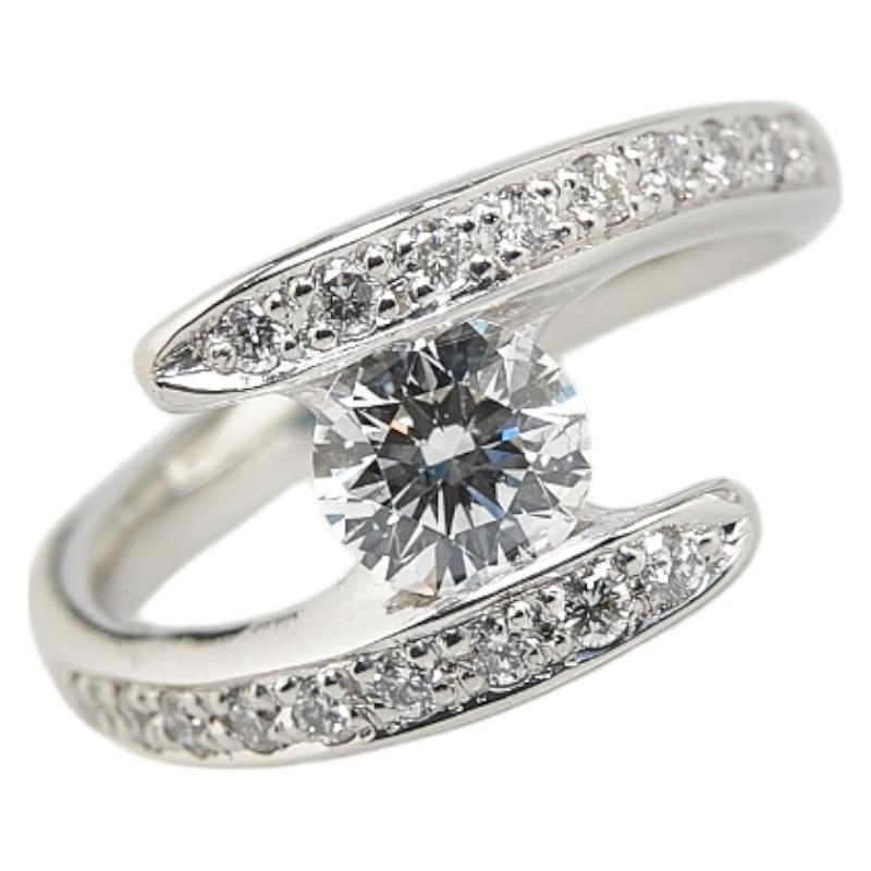 Pt900 プラチナ ダイヤ0.747ct ダイヤ0.26ct リング 指輪 レディース