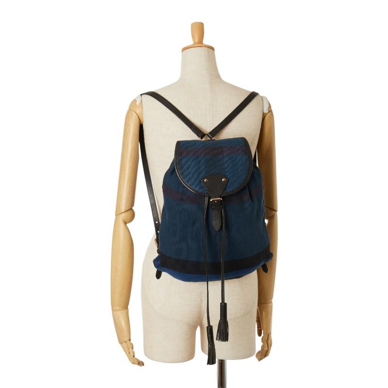 BURBERRY（バーバリー） チェック リュック バックパック ブルー