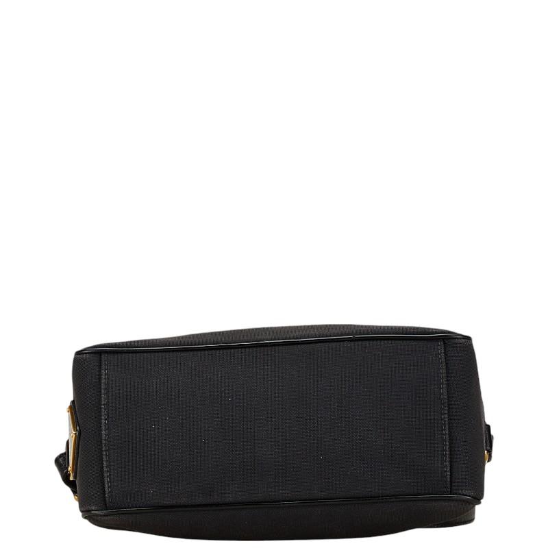 プラダ PRADA ロゴジャガード ショルダーバッグ バッグ キャンバス レザー レディース ブラック系 【中古】 PRADA - プラダ PRADA ロゴジャガード ショルダーバッグ バッグ