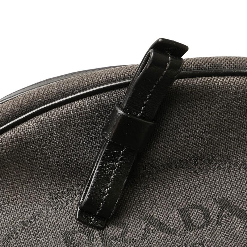 プラダ PRADA ロゴジャガード ショルダーバッグ バッグ キャンバス レザー レディース ブラック系 【中古】 PRADA - プラダ PRADA ロゴジャガード ショルダーバッグ バッグ