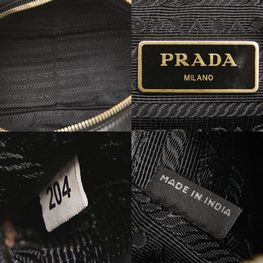 PRADA（プラダ） ロゴジャガード ショルダーバッグ ブラック