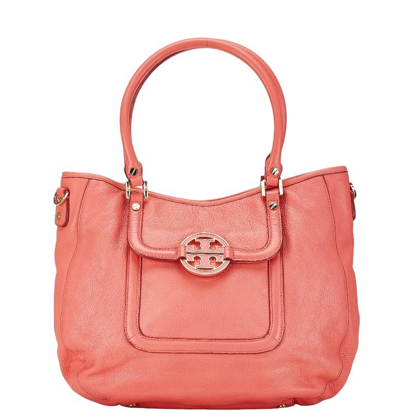 TORY BURCH トリーバーチ アマンダ ハンドバッグ ピンク レザー  