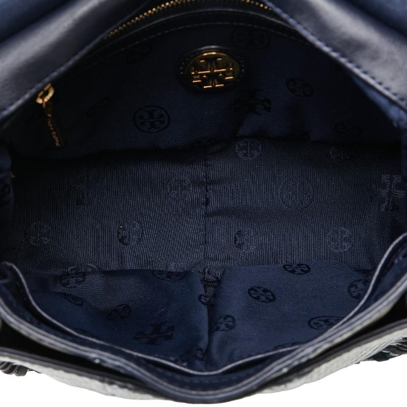 TORY BURCH トリーバーチ パイソン型押し ボーダー チェーン TORY BURCH トリーバーチ パイソン型押し ボーダー チェーン