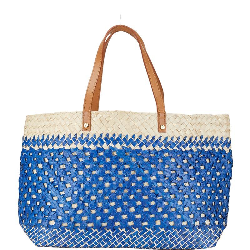 TORY BURCH トリーバーチ トートバッグ かごバッグ ブルー TORY BURCH トリーバーチ トートバッグ かごバッグ ブルー