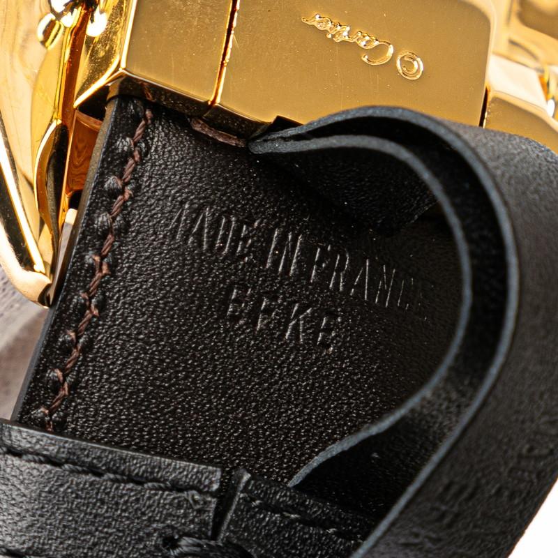 Cartier（カルティエ） サントス ドゥ ベルト ブラック レザー