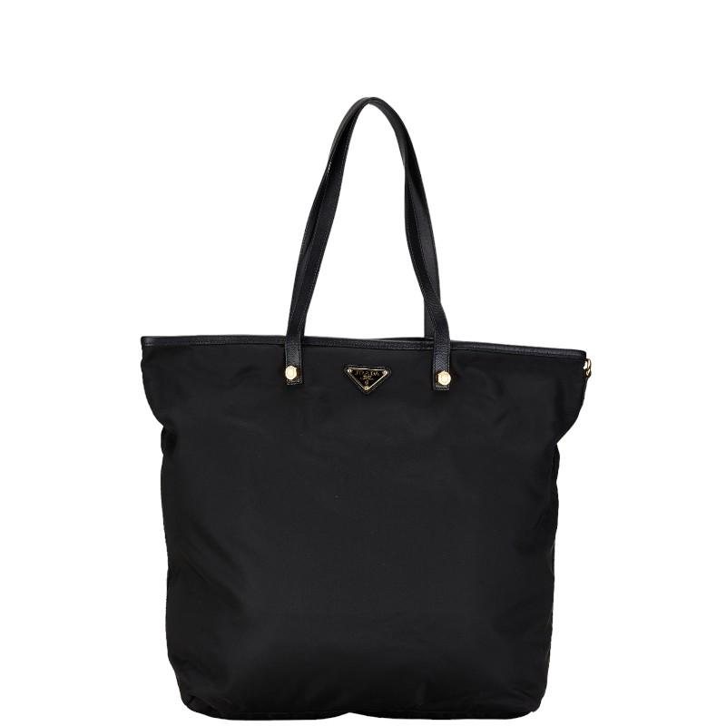 PRADA プラダ 三角ロゴプレート ピエロ トートバッグ ブラック PRADA プラダ 三角ロゴプレート ピエロ トートバッグ ブラック
