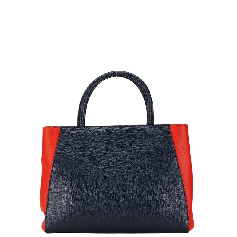 高級＊FENDI プチトゥージュール レザー ハンドバッグ 8BH253 黒 FENDI フェンディ プチ トゥージュール 8BH253 ブラック レザー