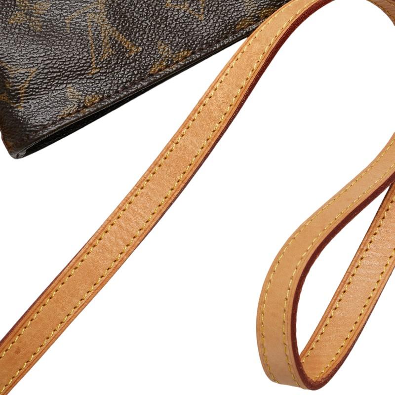 LOUIS VUITTON ルイヴィトン トロター 斜め掛けOK ヴィンテージ モノグラム M51240 ショルダーバッグ PVC/ヌメ革 ブラウン レディース【中古】 LOUIS VUITTON（ルイ・ヴィトン） ルイ ヴィトン モノグラム トロター