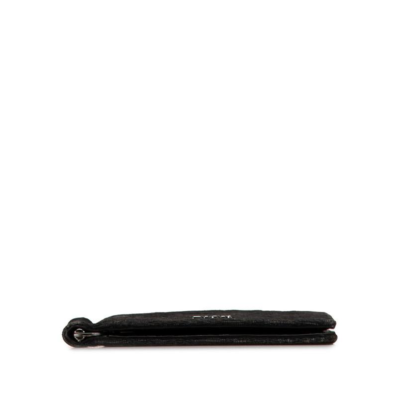 ディオール トロッター 二つ折り財布 ブラック キャンバス レディース