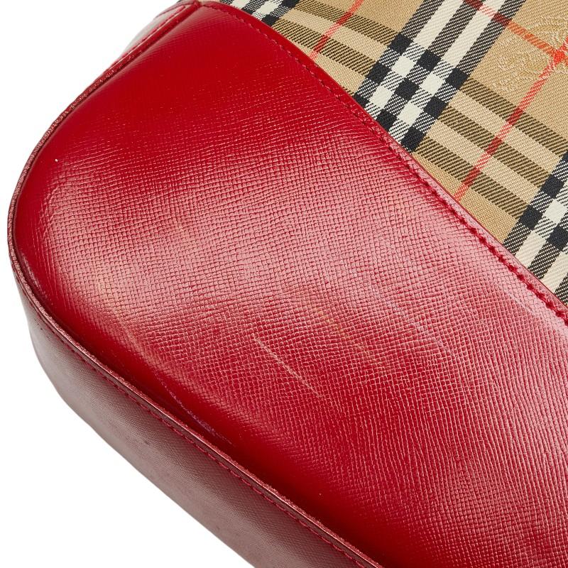 BURBERRY（バーバリー） ノバチェック トートバッグ ベージュ レッド 