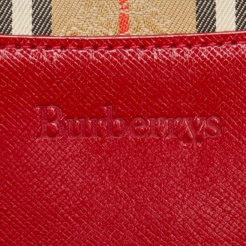 BURBERRY（バーバリー） ノバチェック トートバッグ ベージュ レッド 