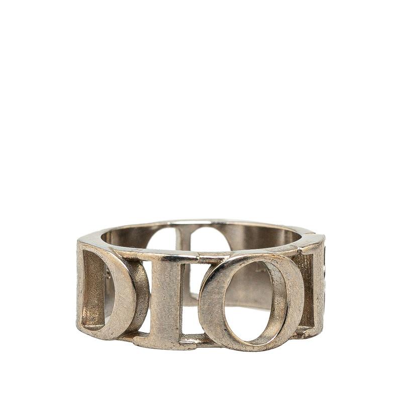 ディオール ロゴ リング 指輪 #58 シルバー メタル メンズ Dior ディオール ロゴ リング 指輪 #58 シルバー メタル メンズ Dior