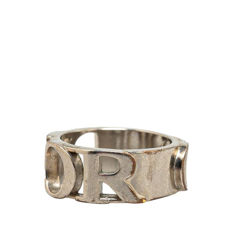 ディオール ロゴ リング 指輪 #58 シルバー メタル メンズ Dior ディオール ロゴ リング 指輪 #58 シルバー メタル メンズ Dior