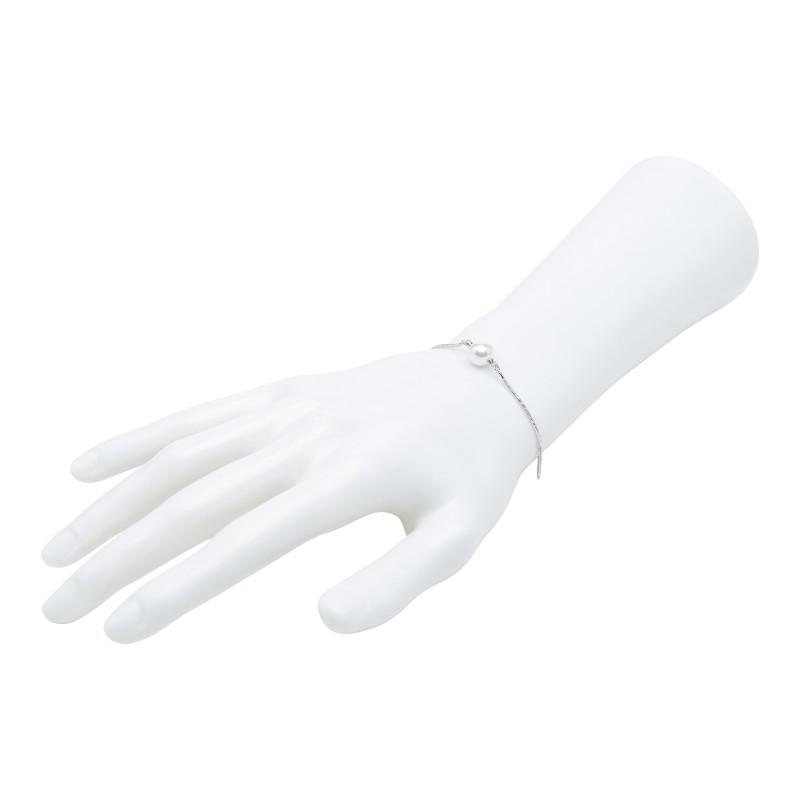 ディオール パール ブレスレット シルバー フェイクパール メタル