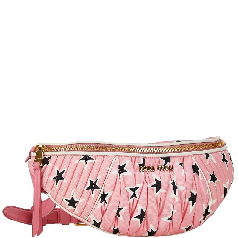 miu miu（ミュウミュウ） 星 スター モチーフ ウエストバッグ ボディ