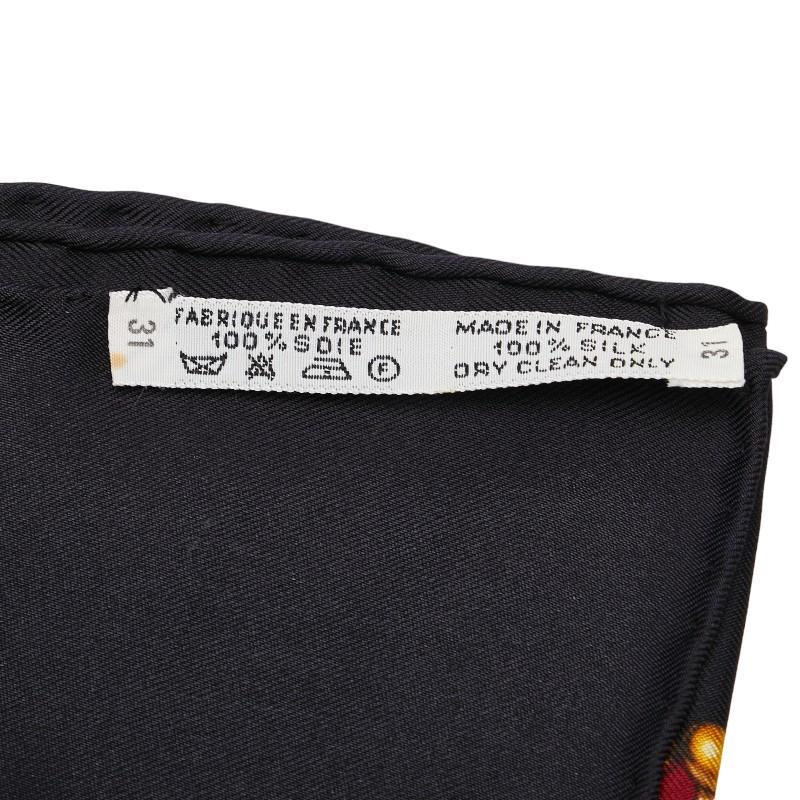 美品 HERMES エルメス スカーフ レッド ブラック パーティー デート - 小物 