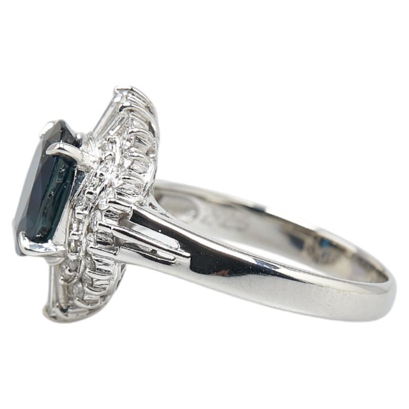 Pt900 プラチナ サファイア2.25ct ダイヤ0.56ct リング 指輪 