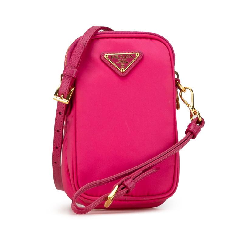PRADA プラダ 三角ロゴプレート ミニ ショルダーバッグ 1N1860 ピンク 