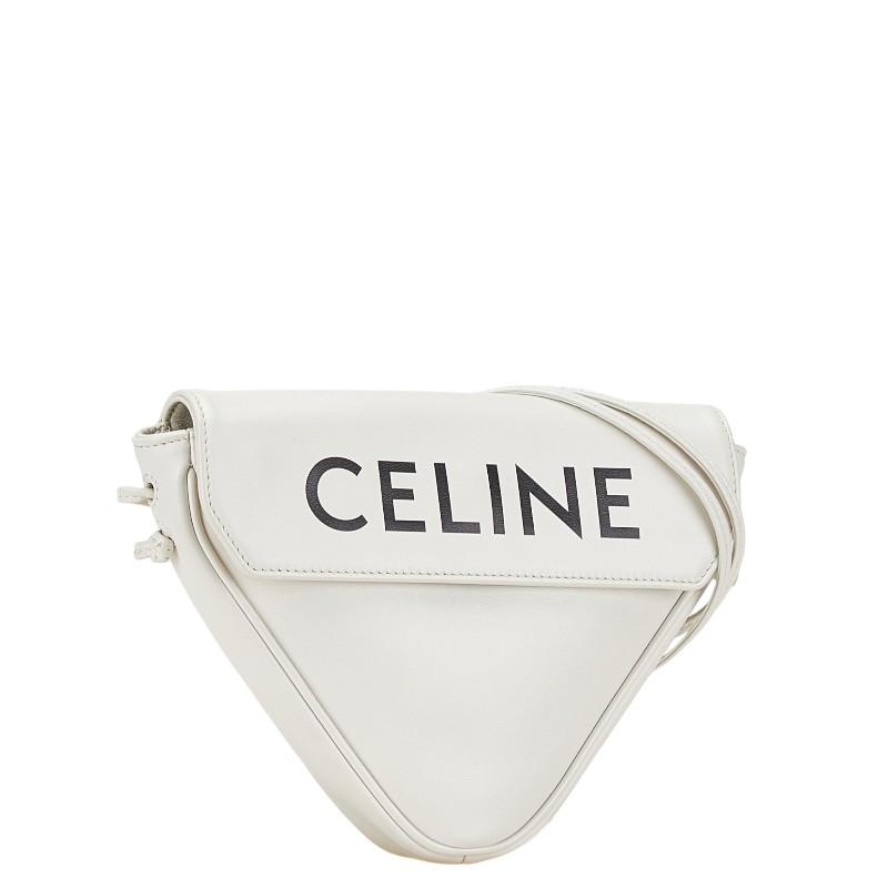 CELINE セリーヌ ロゴプリント トライアングル ショルダーバッグ  