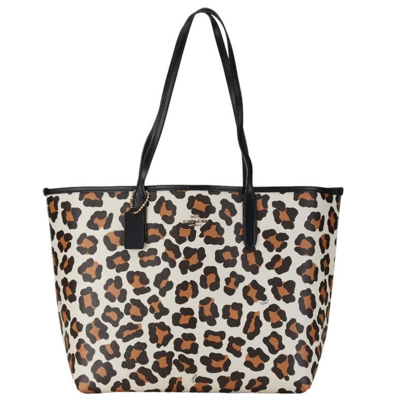 COACH コーチ ヒョウ アニマル ハンドバッグ トートバッグ F35874 