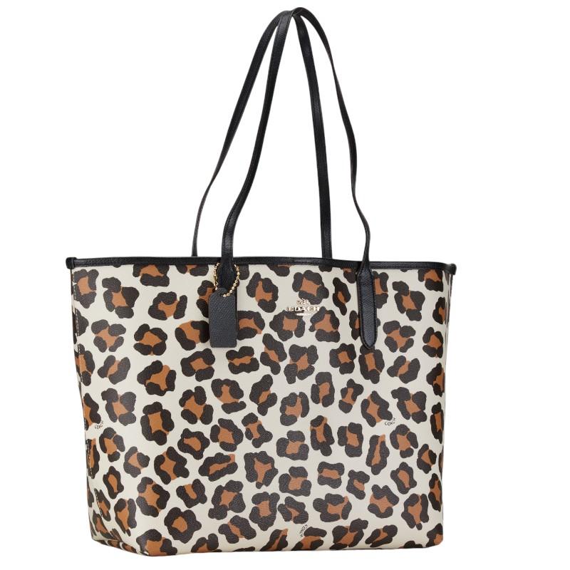 COACH（コーチ） ヒョウ アニマル ハンドバッグ トートバッグ F35874