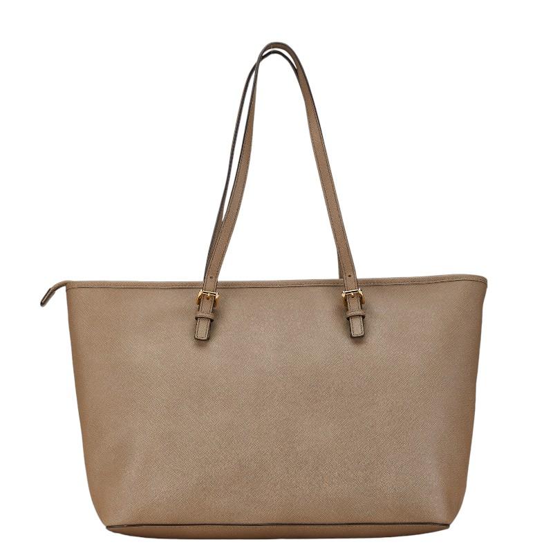 【大人気】マイケルコース　トートバッグ　PVCレザー　通勤　自立　美品　ブラウン MICHAEL KORS（マイケルコース） ジェットセット トラベル