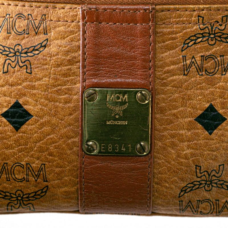 良品　エムシーエム　ヴィセトス　レザー　ウエストポーチ　ブラウン系 MCM（エムシーエム） エム シー エム ヴィセトス ロゴグラム ボディ