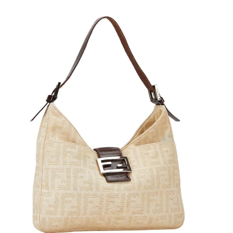 FENDI ズッカ柄 ハンドバッグ ベージュ FENDI（フェンディ） ズッカ ハンドバッグ ワンショルダーバッグ