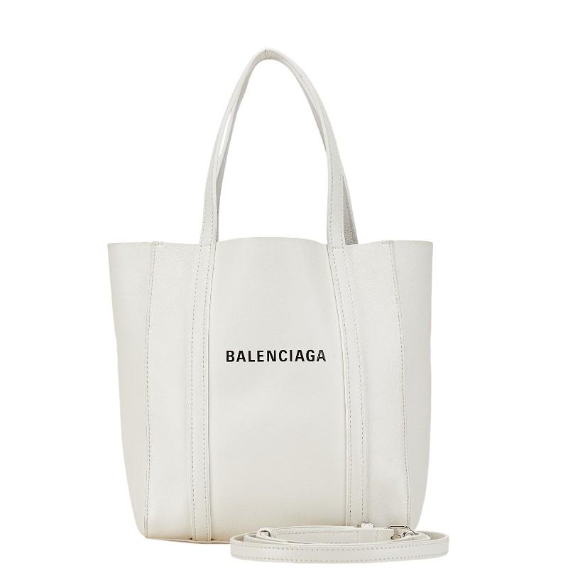 バレンシアガ エブリデイ XXS ハンドバッグ ショルダーバッグ 2WAY 551815 ホワイト レザー レディース BALENCIAGA 【中古】 BALENCIAGA（バレンシアガ） エブリデイ XXS トートバッグ ショルダー