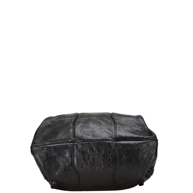 CELINE（セリーヌ） 馬車金具 トートバッグ ハンドバッグ ブラック