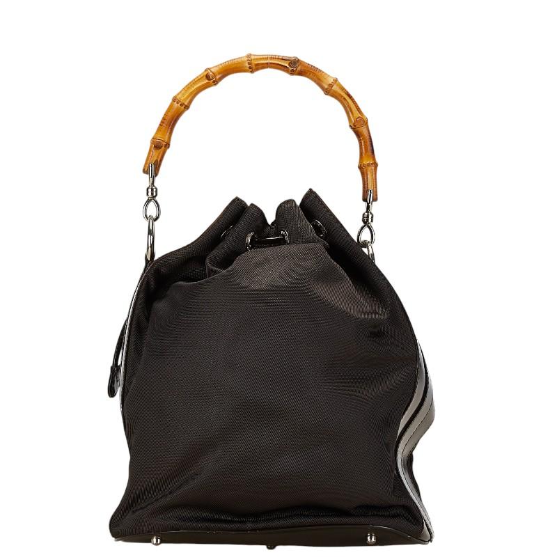 GUCCI グッチ バンブー 巾着 ハンドバッグ ショルダーバッグ