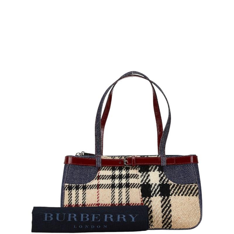 BURBERRY バーバリー ノバチェック ハンドバッグ ベージュ マルチ 