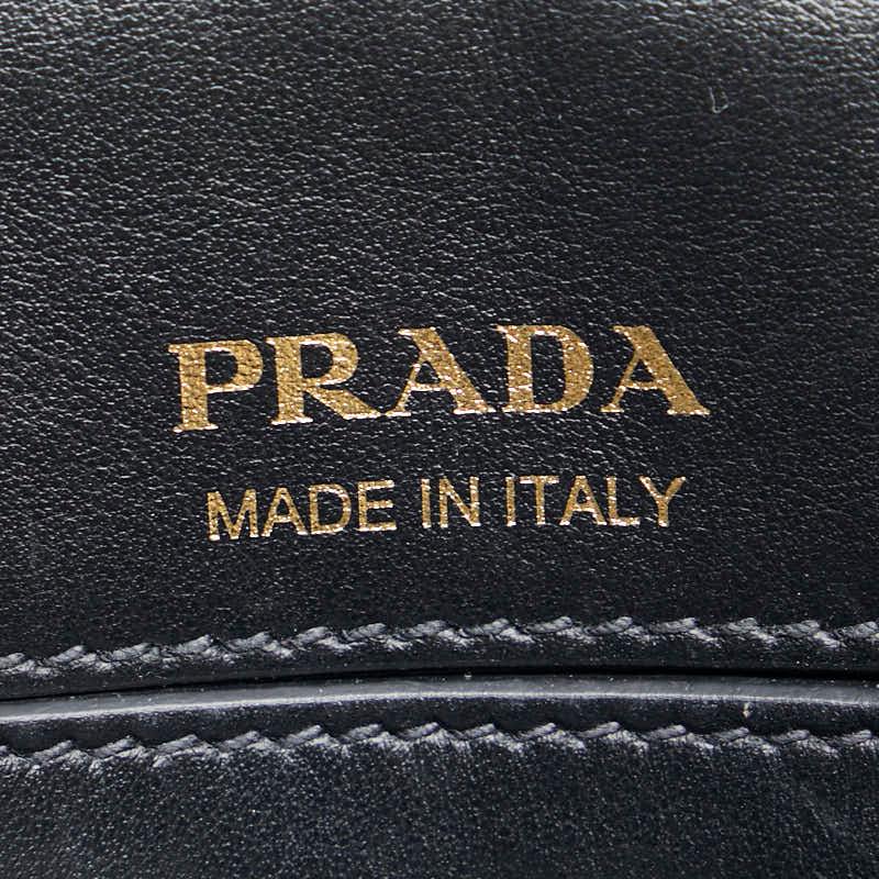PRADA（プラダ） 刺繍 デニム フラワー ショルダーバッグ 1BH059