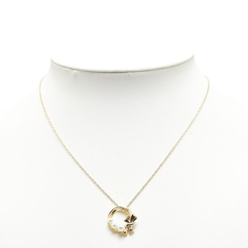 MIKIMOTO ミキモト K18YG イエローゴールド アコヤパール3.4 MIKIMOTO ミキモト K18YG イエローゴールド アコヤパール3.4