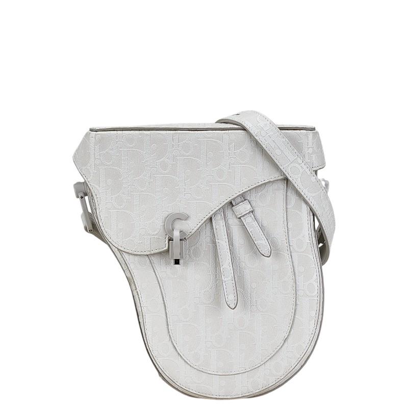 Dior ホワイトレザー サドルバッグ Dior ホワイトレザー サドルバッグ